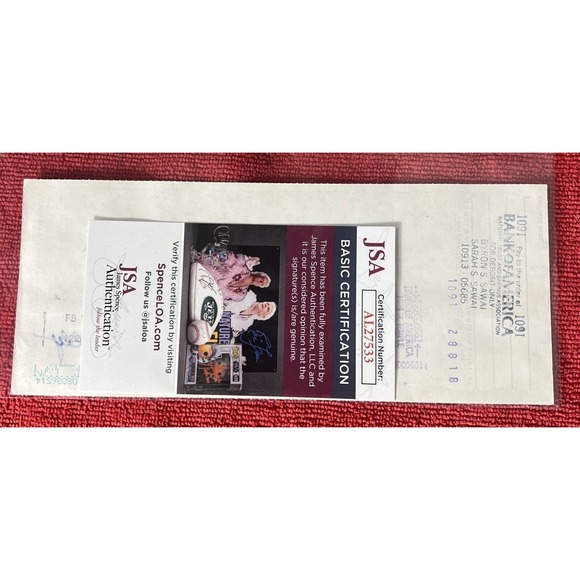 🔥 RARE LA Dodgers VIN SCULLY SIGNED CHECK JSA COA GEM MINT AUTOGRAPH CERTIFIED - Picture 6 of 6